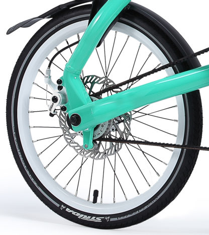 Kit roues STRIDA 18 pouces (blanche) - 448-18-white-set brakediscs freewheel - frein - Roue