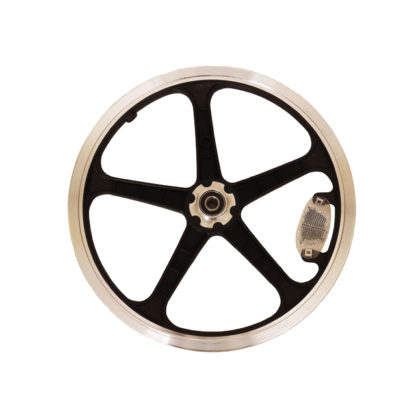 Front 16-inch STRIDA LT Rim black wheel - 448-16-LT-black-front - Wheel - Wheels