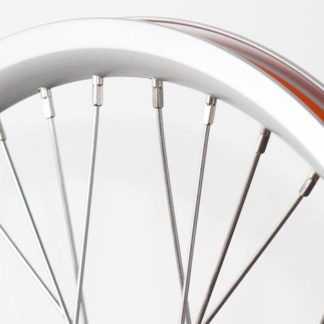 16 pouces roue à rayons avant STRIDA en aluminium (argent) - 448-16-spoke-silver-front - frein - Roue
