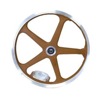 16 pouces roue à bâtons arrière (marron) - 448-16-LT-brown-rear - frein - Roue