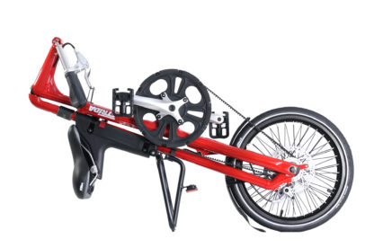 STRIDA SX Red Devil - 18 inch - bike - Buy foldable bikes - Buy folding bicycle - Buy folding bike - Buy folding bikes - buying - collapsible bike - Design bike - Design folding bike - foldable bike - Folding bicycle - Folding bike - Folding bike shop - Folding bikes - for sale - Lightweight - new - shop - Single speed - strida - Strida design folding bike - sx - Triangular - Triangular folding bike - Triangular shaped - unique folding bike