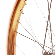 Copper color Front 18" STRIDA Rim Aluminium wheel - 18 inch - 448-18-spoke-copper-front - en - strida sx - Wheel