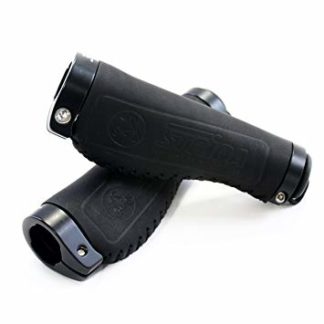 Schwarzer Comfort STRIDA Ledergriffe Satz - Gummigriffen - Leder - Schwarz - ST-GP-004