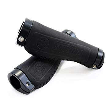 Black leather Comfort STRIDA handlebar grips - black - Color - en - leather - ST-GP-004