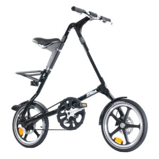 16 Zoll STRIDA Speichen-Laufrad - Vorderrad - Aluminium - schwarz