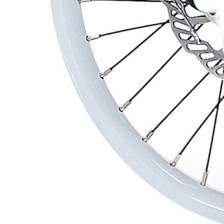 Witte 18 inch aluminium spaakwiel velg STRIDA voor - 18 inch - 18 inch - 448-18-spoke-white-front - wiel