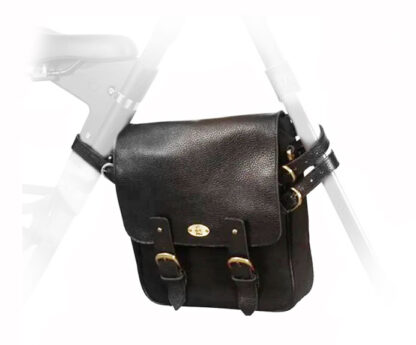 Leather canvas STRIDA frame bag - bag - en - leather