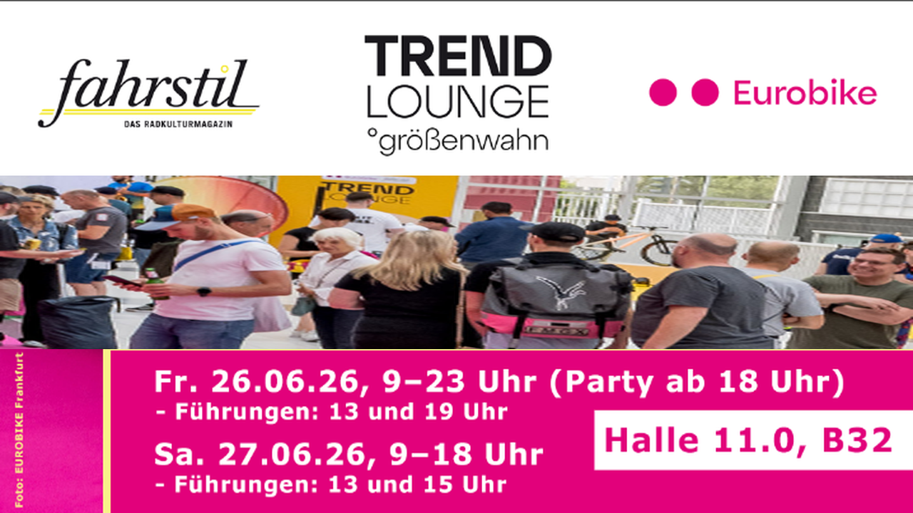 STRIDA participe à l'Eurobike fahrstil Trendlounge 2026