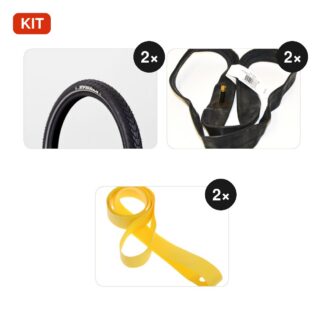 Bandenset 16 inch (voor en achter)