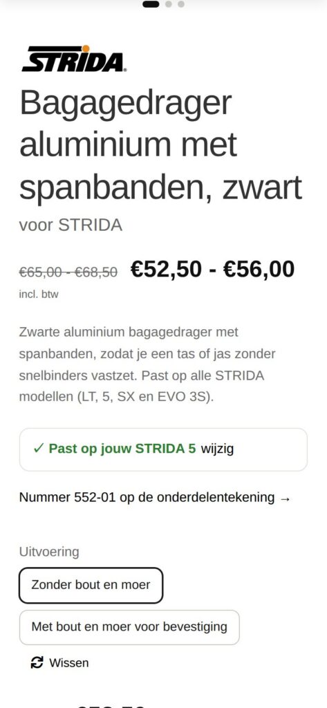 “Past op jouw STRIDA 5”