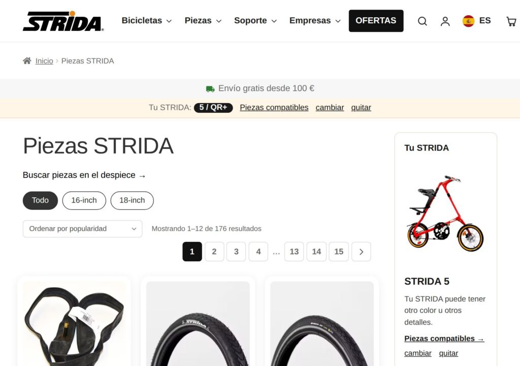 Tu modelo arriba y en la columna de la derecha